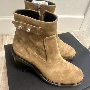 rag & bone Camel Suede Ankle Booties